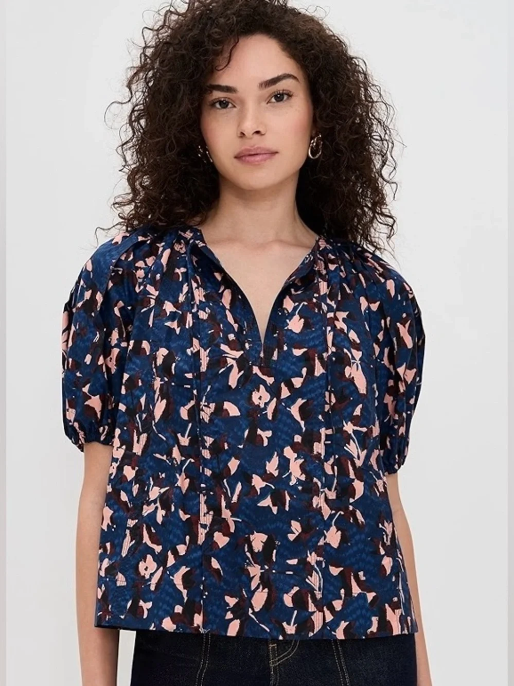 Ulla Johnson Loli Short Sleeve Blouse